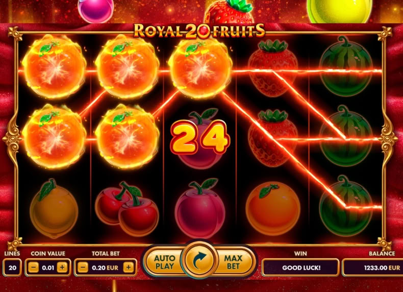 Royal Fruits 20 game - play for free