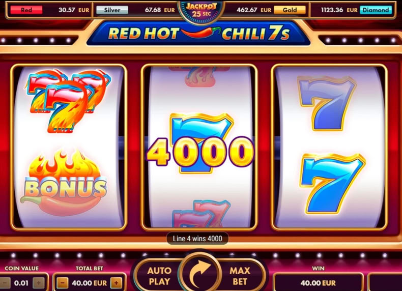 Red Hot Chili 7's game - play for free