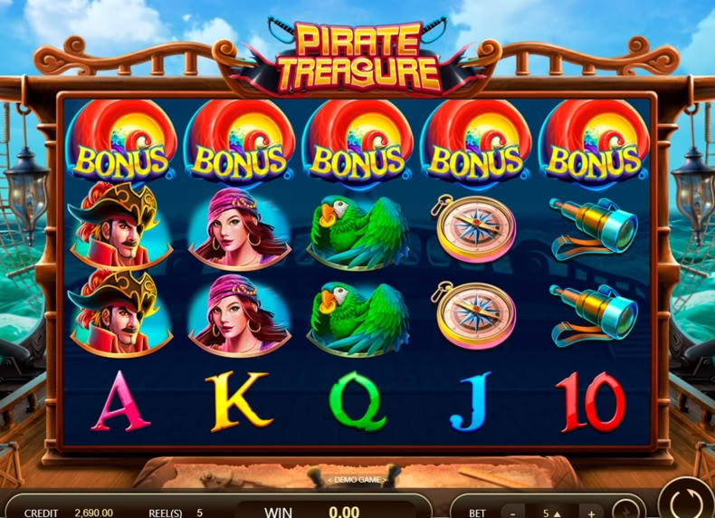 Pirate Treasure game - play for free