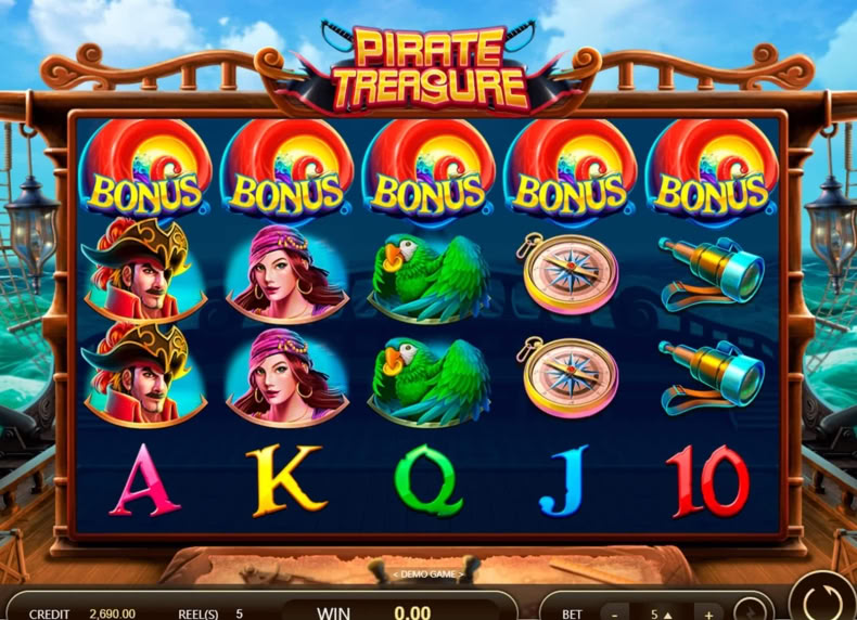 Pirate Treasure game - play for free