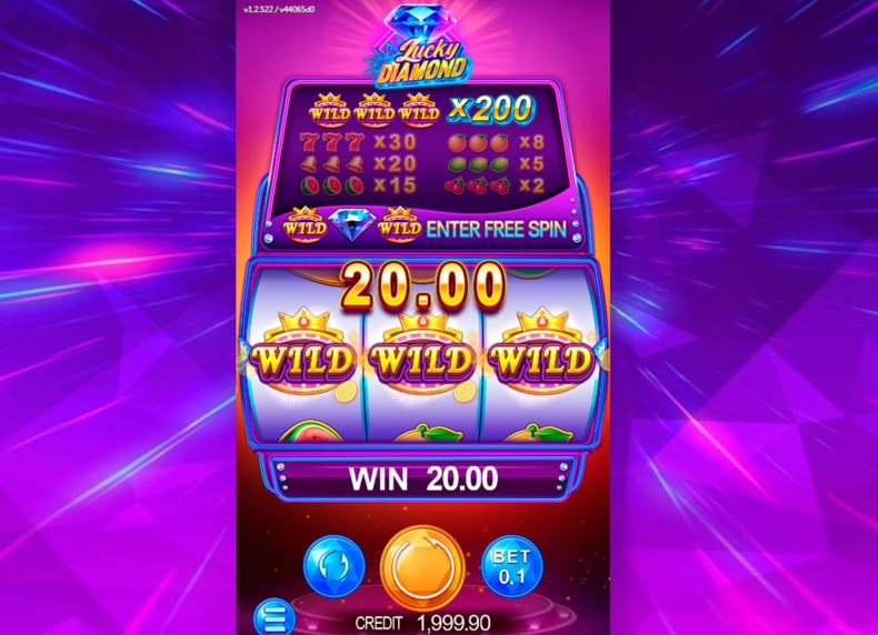 Lucky Diamond game - play for free