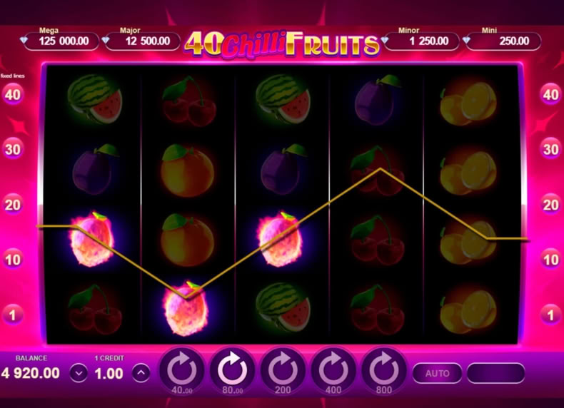 40 Chilli Fruits game - play for free