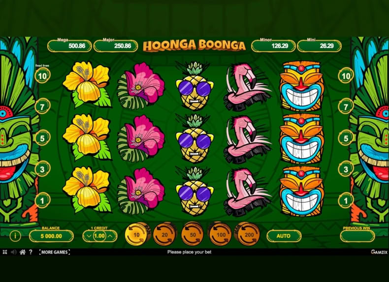 Hoonga Boonga game - play for free