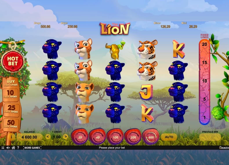 The Lion game - play for free