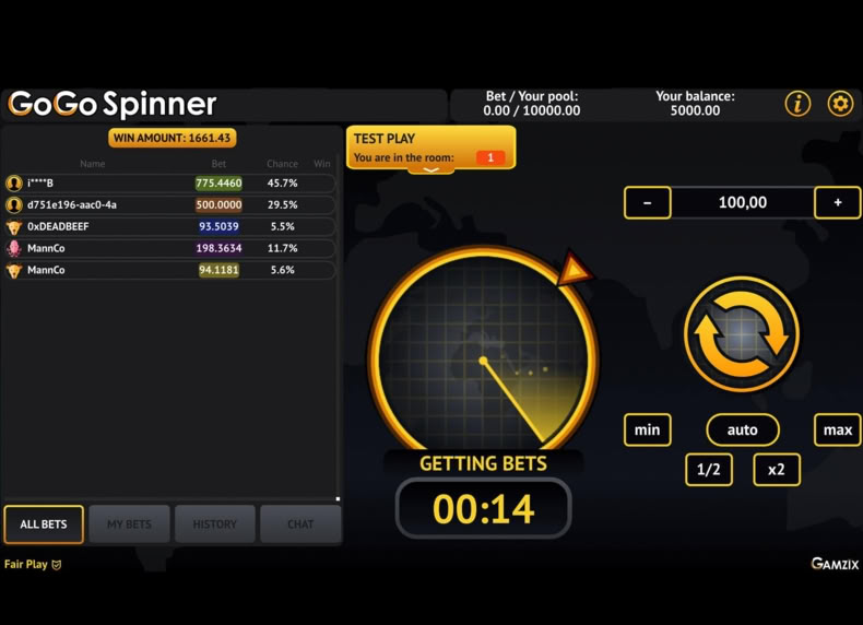 GO GO Spinner game - play for free
