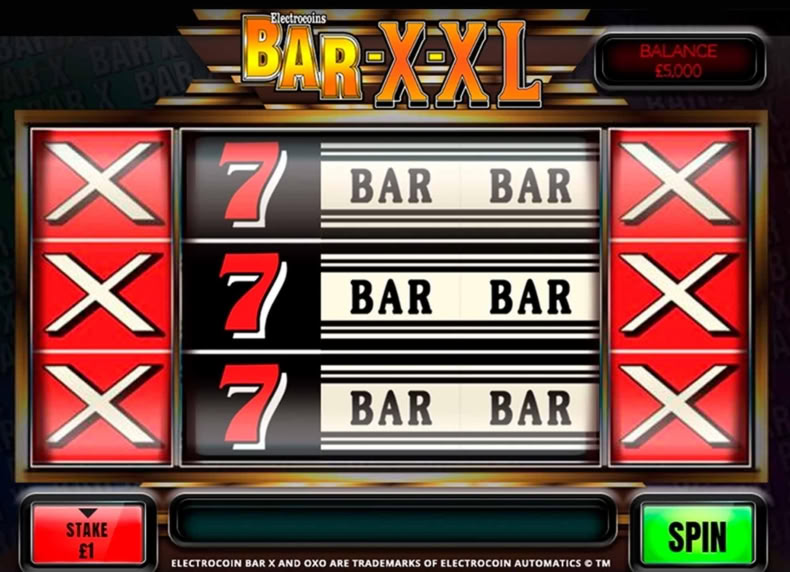 Bar X XL game - play for free