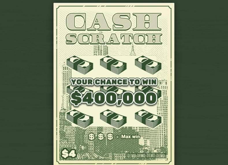 Cash Scratch game - play for free