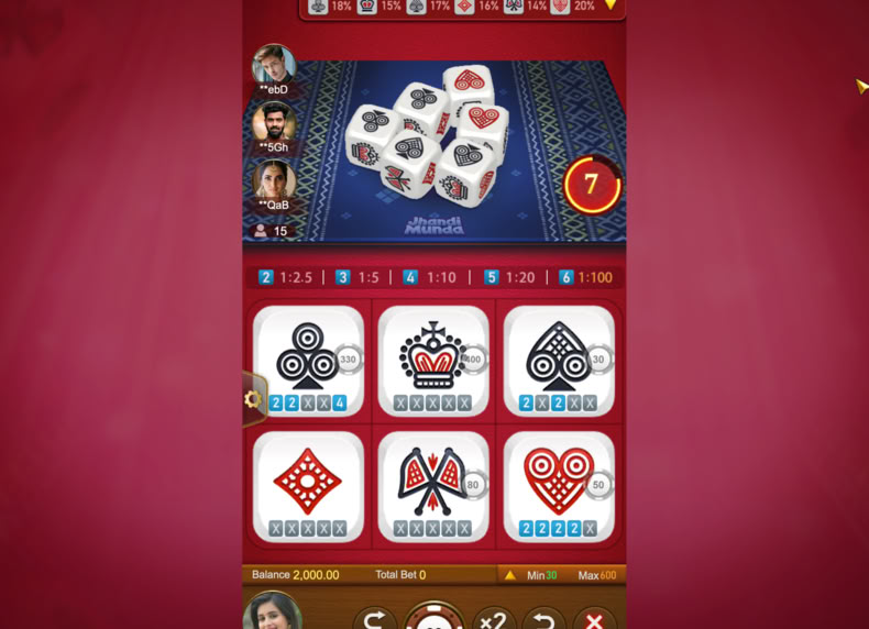 Jhandi Munda game - play for free