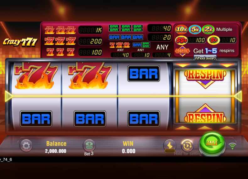 Crazy 777 game - play for free