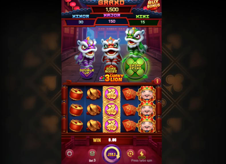 3 Lucky Lion game - play for free