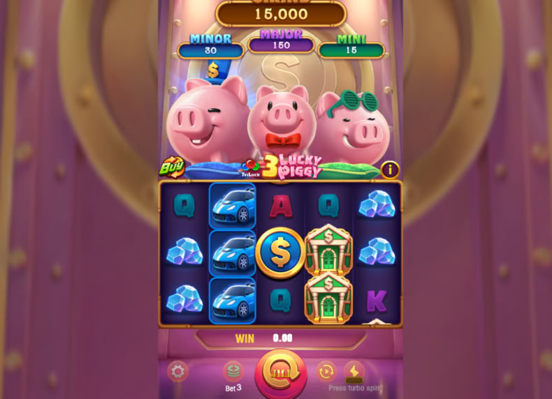 3 Lucky Piggy game - play for free