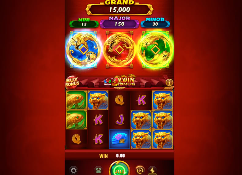 3 Coin Treasures game - play for free
