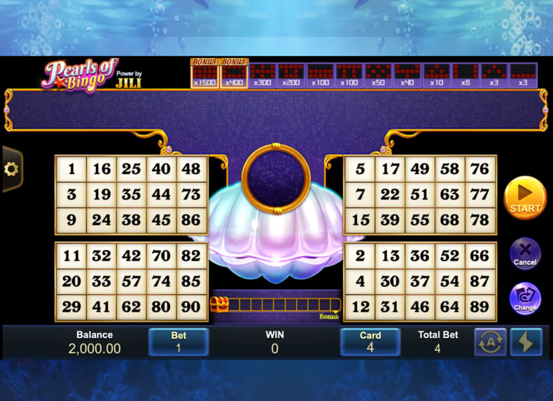 Pearls of Bingo game - play for free
