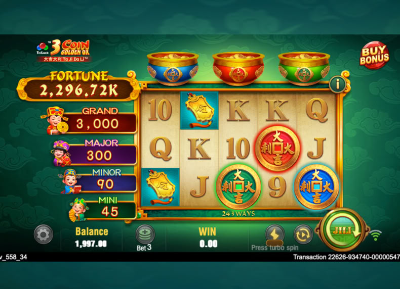 3 Coin Golden OX game - play for free