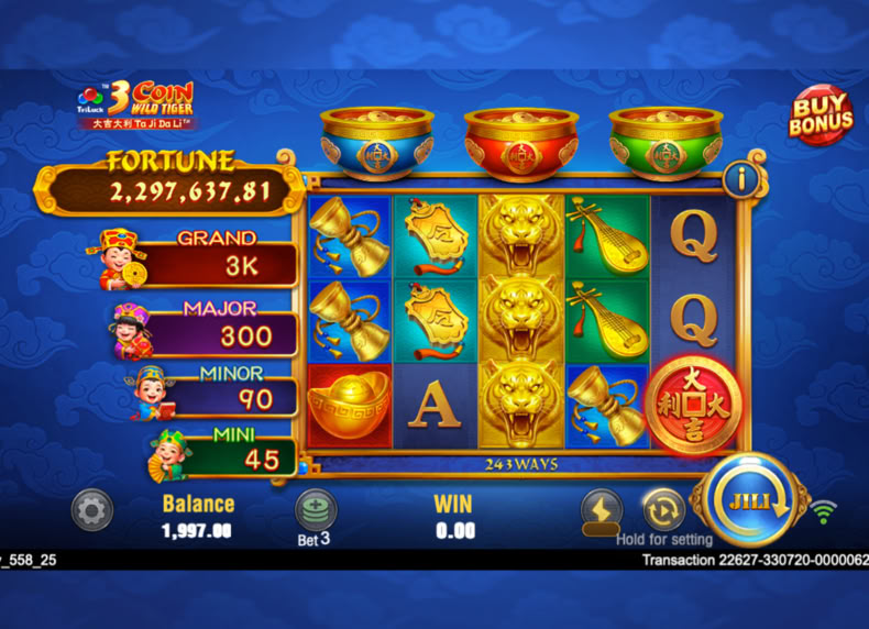 3 Coin Wild Tiger game - play for free