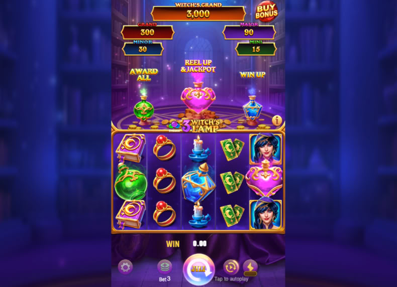 3 Witch's Lamp game - play for free