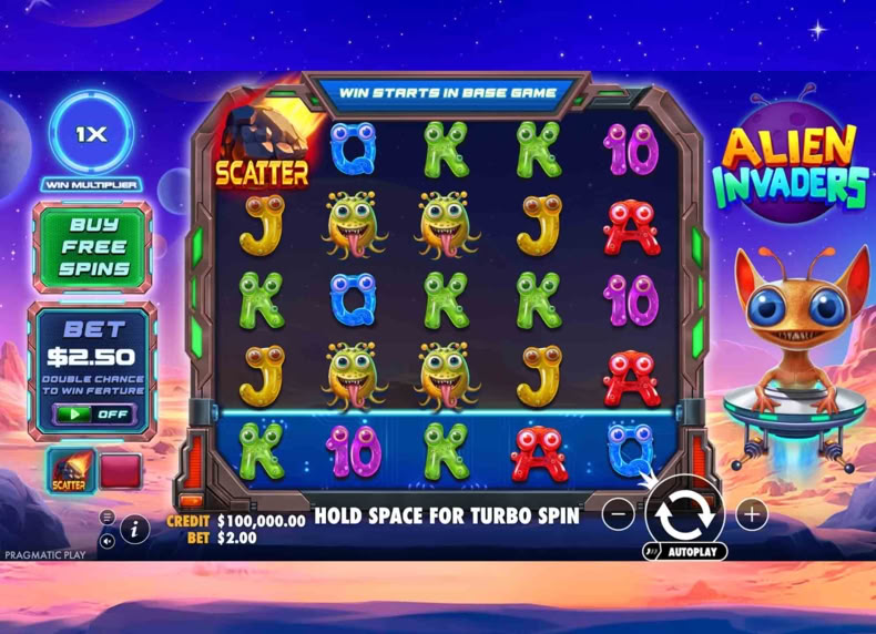 Alien Invaders game - play for free