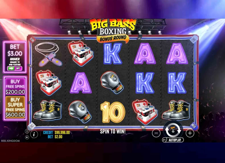 Big Bass Boxing Bonus Round game - play for free
