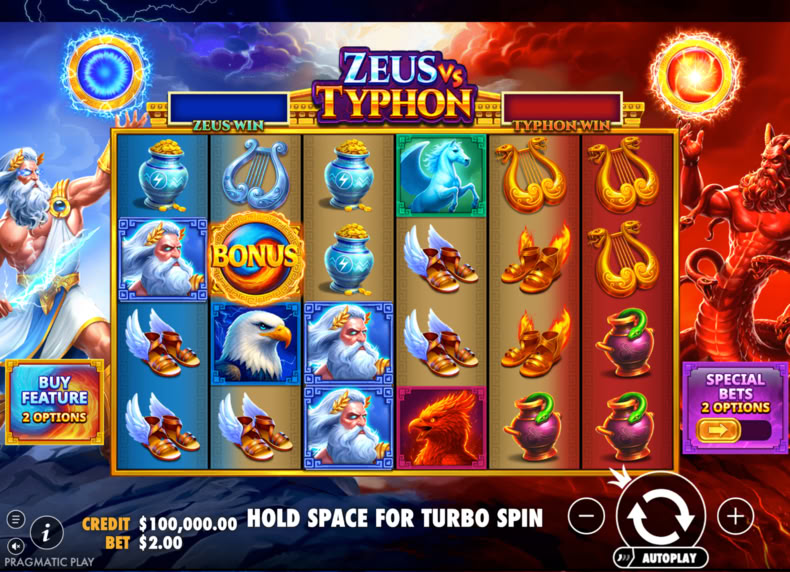 Zeus Vs Typhon game - play for free