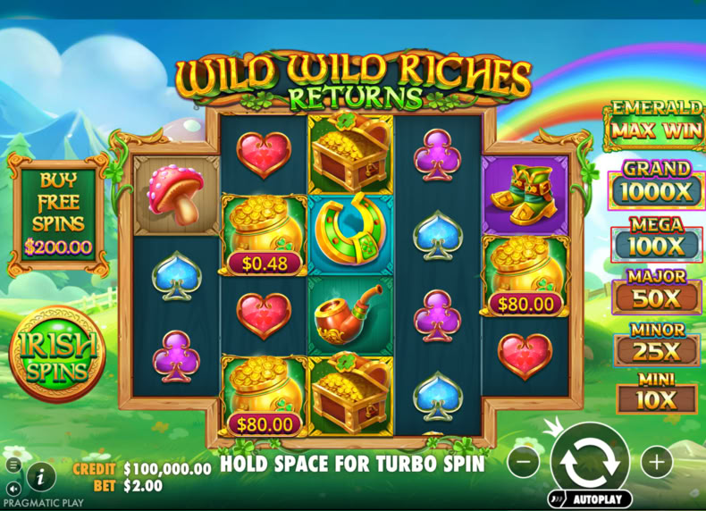 Wild Wild Riches Returns game - play for free