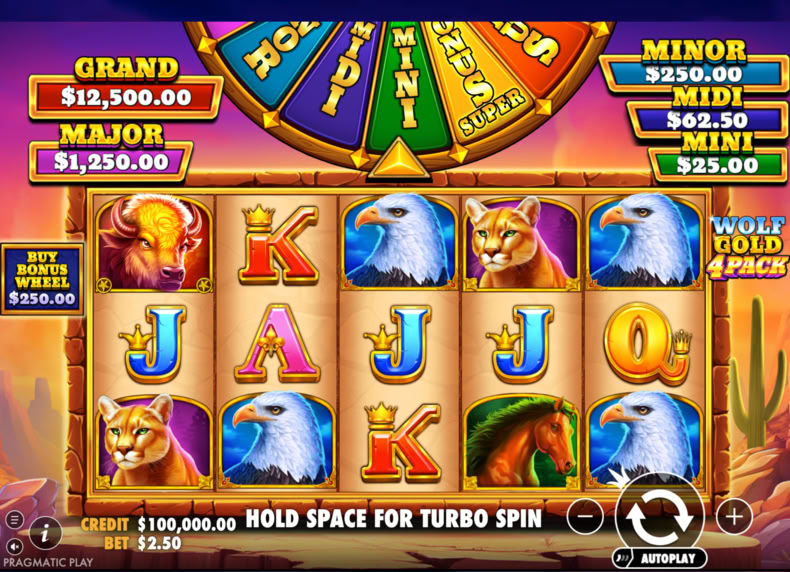 Wolf Gold 4 Pack game - play for free