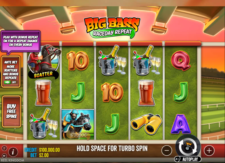 Big Bass Raceday Repeat game - play for free