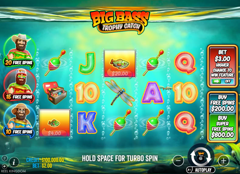 Big Bass Trophy Catch game - play for free