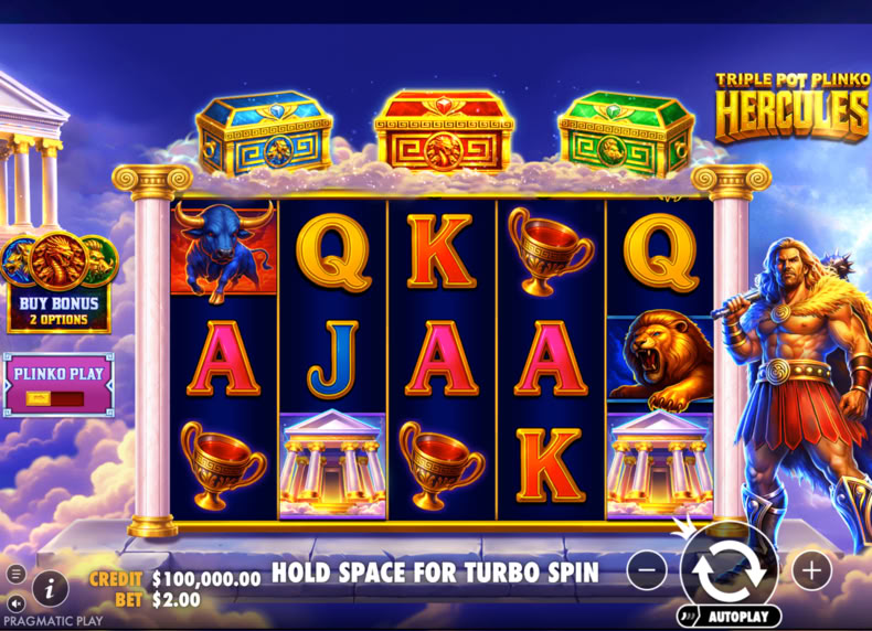 Triple Pot Plinko – Hercules game - play for free