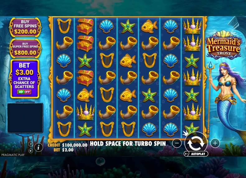 Mermaid S Treasure Trove game - play for free