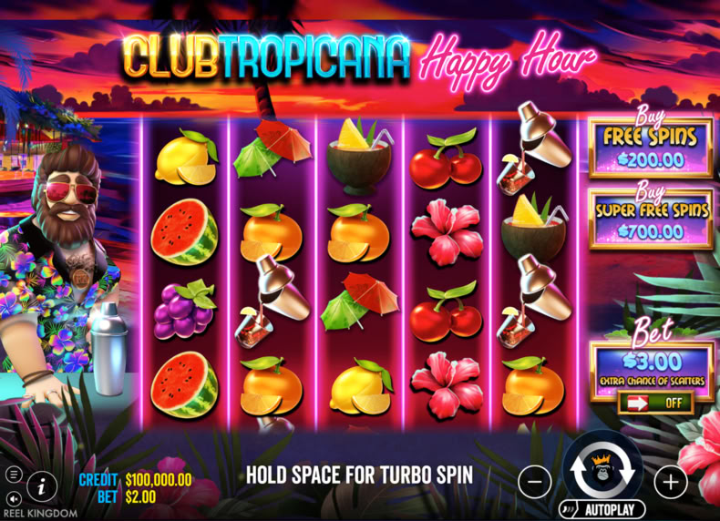 Club Tropicana – Happy Hour game - play for free
