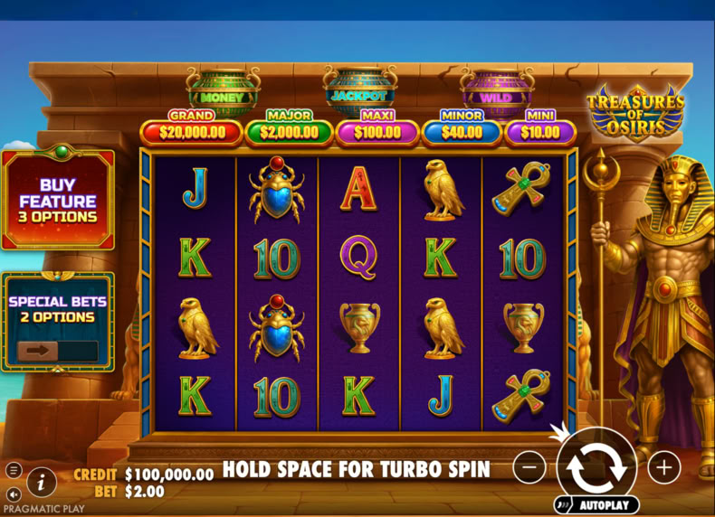 Treasures of Osiris game - play for free