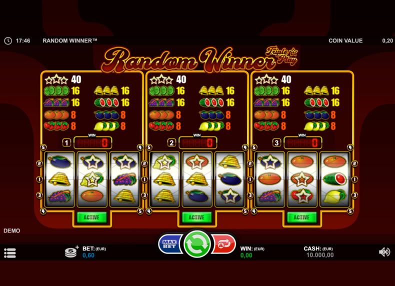 Random Winner - Triple Play game - play for free