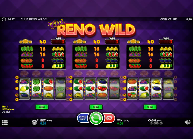 Club Reno Wild game - play for free