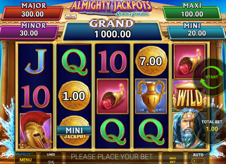 Almighty Jackpots – Realm of Poseidon™ game - play for free