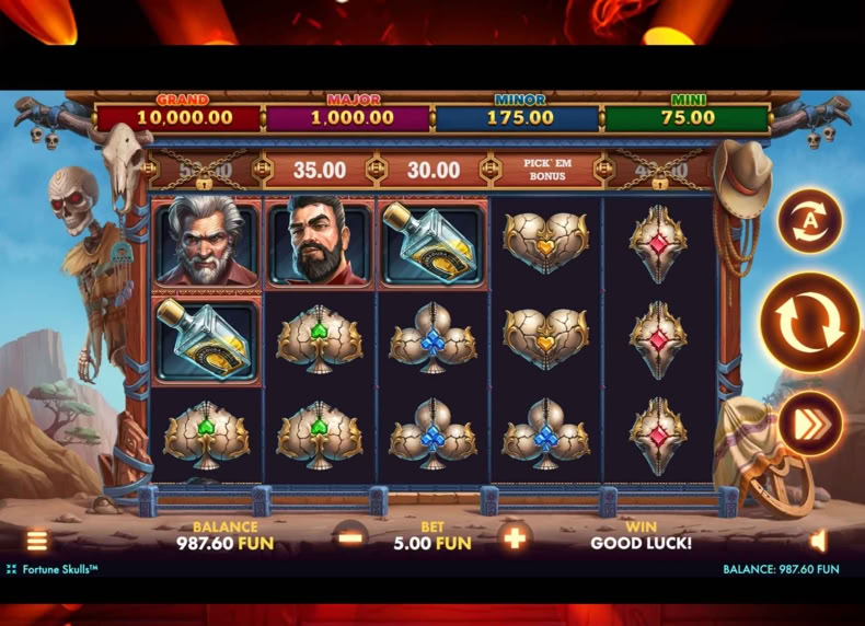 Fortune Skulls game - play for free