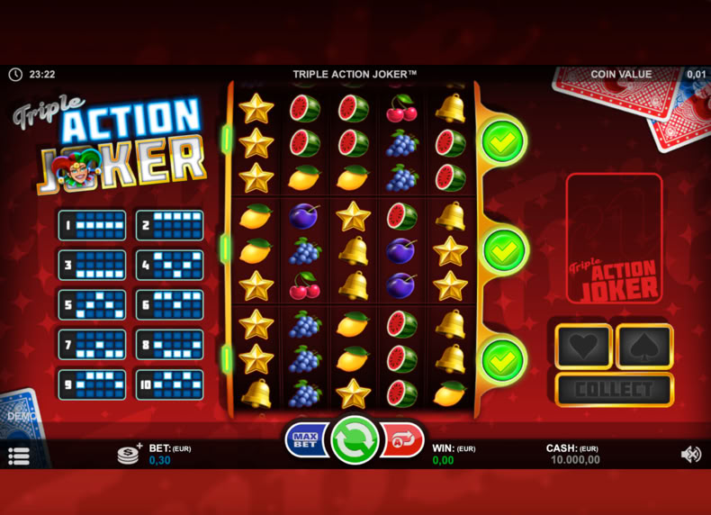 Triple Action Joker game - play for free