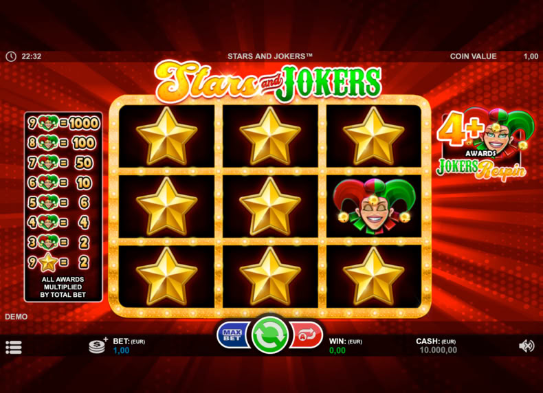 Stars & Jokers game - play for free