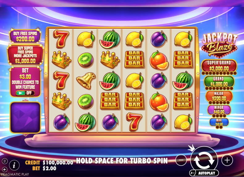 Jackpot Blaze game - play for free