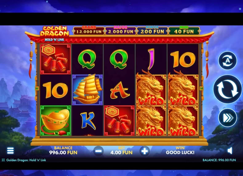 Golden Dragon: Hold ‘N’ Link game - play for free
