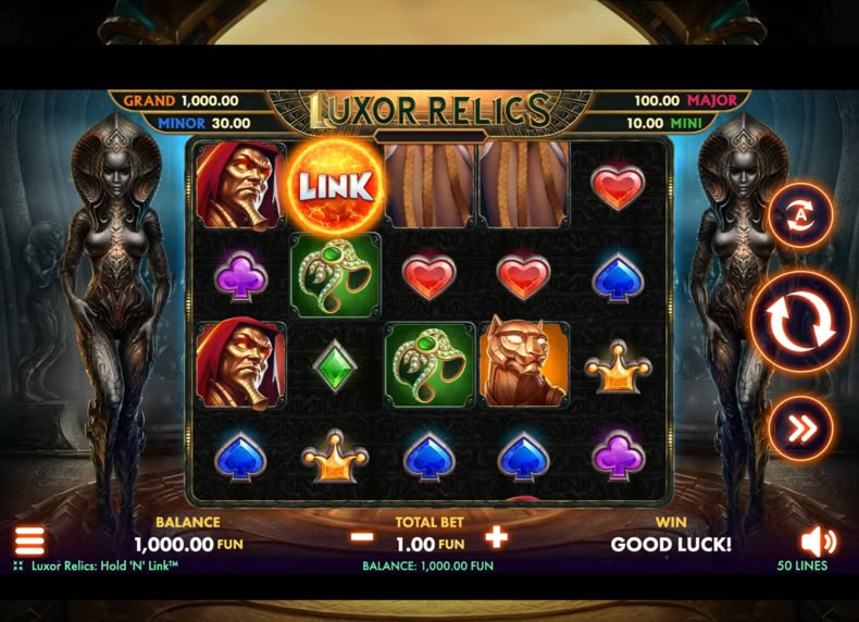 Luxor Relics game - play for free