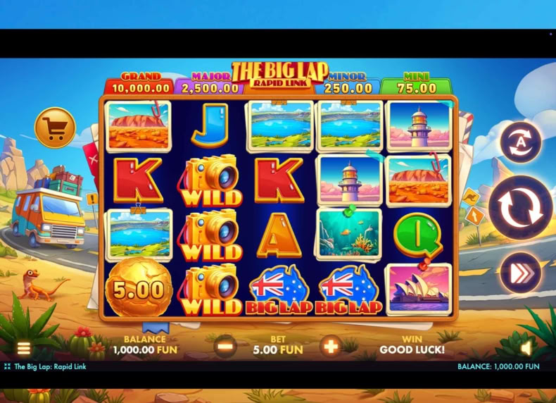 The Big Lap: Rapid Link game - play for free