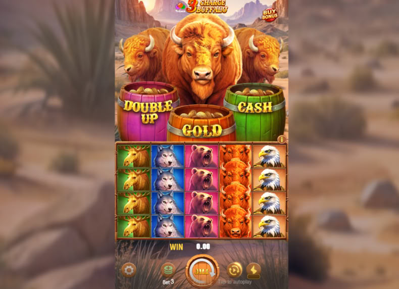 3 Charge Buffalo game - play for free