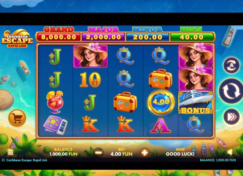 Caribbean Escape: Rapid Link game - play for free