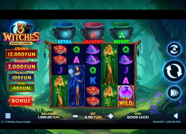 3 Witches: Bonus Combo game - play for free