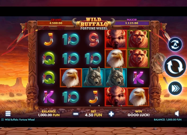 Buffalo Fortune Wheel game - play for free