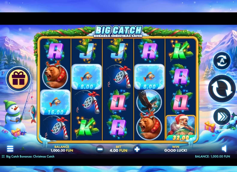 Big Catch Bonanza Christmas Catch game - play for free