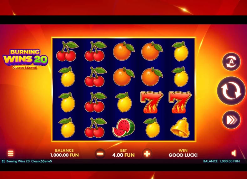 Burning Wins 20: Classic$$erieS game - play for free