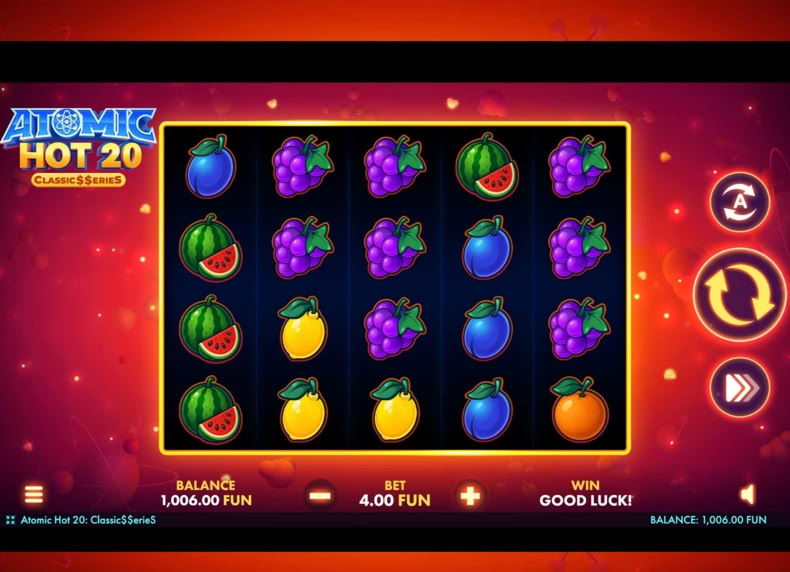 Atomic Hot 20:Classic$$erieS game - play for free