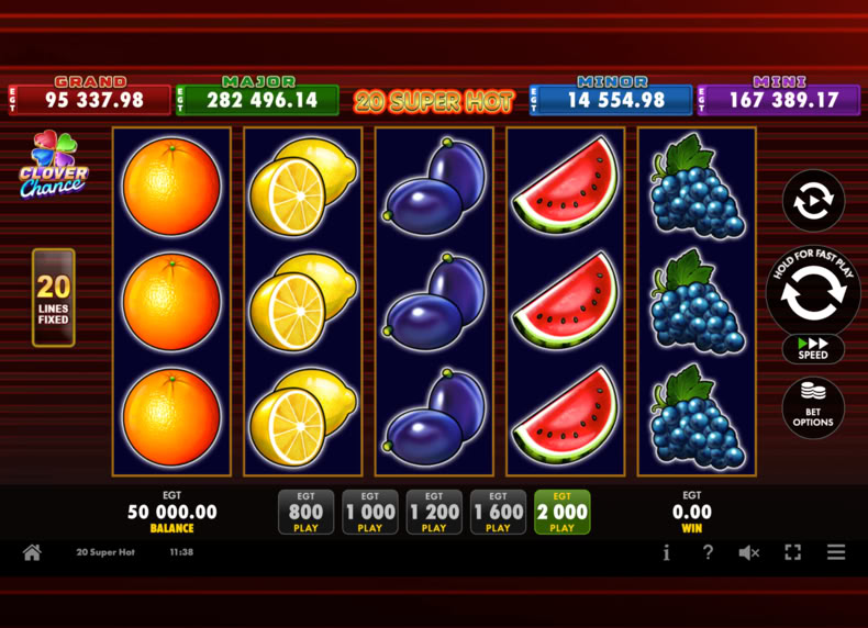 20 Super Hot - progressive - en game - play for free
