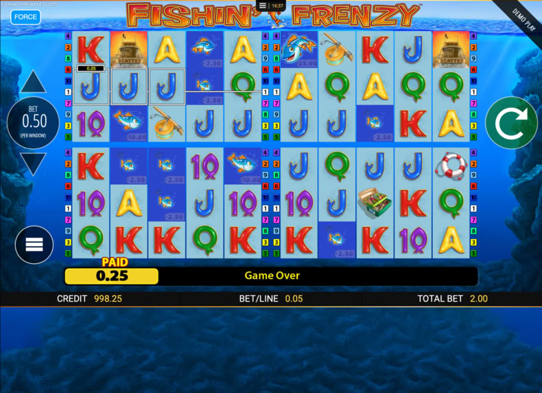 Fishin Frenzy Power 4 Slots game - play for free